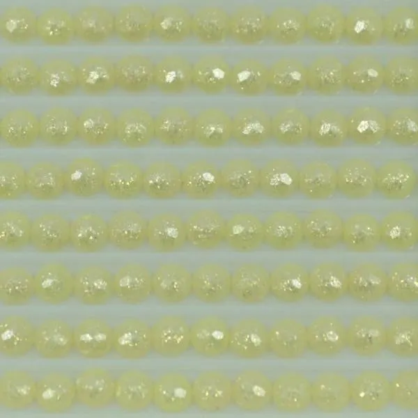 Fairy stones, round, (sparkling), 445, Lemon Light, 500 pieces