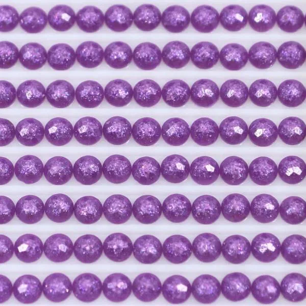 Feensteine, rund, (glitzernd), 552, Violet Medium, 500 Stück