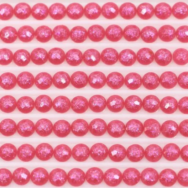 Feensteine, rund, (glitzernd), 600, Cranberry Very Dark, 500 Stück