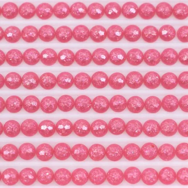 Fairy stones, round, (sparkling), 602, Cranberry Medium, 500 pieces