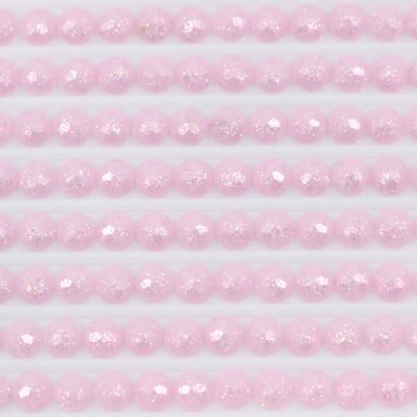 Feensteine, rund, (glitzernd), 605, Cranberry Very Light, 500 Stück