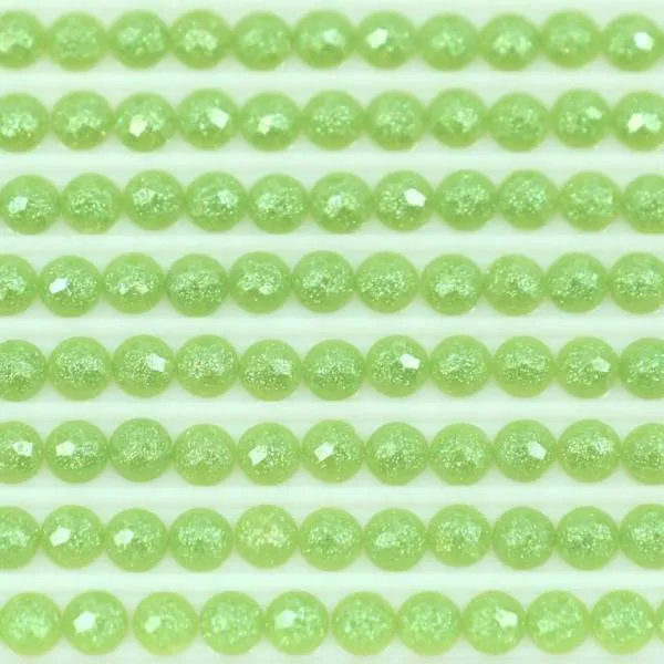 Fairy stones, round, (sparkling), 703, Chartreuse, 500 pieces