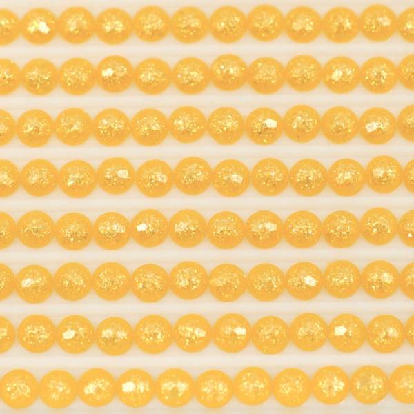 Feensteine, rund, (glitzernd), 740, Tangerine, 500 Stück