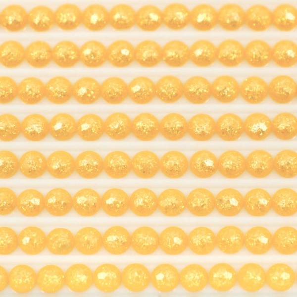 Feensteine, rund, (glitzernd), 741, Tangerine Medium, 500 Stück
