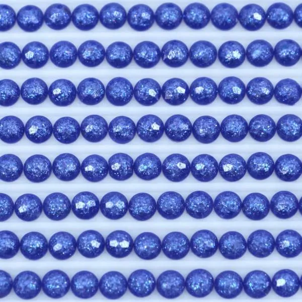 Feensteine, rund, (glitzernd), 796, Royal Blue Dark, 500 Stück