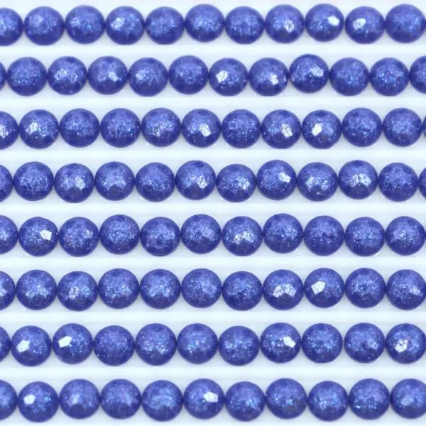 Feensteine, rund, (glitzernd), 820, Royal Blue Very Dark, 500 Stück
