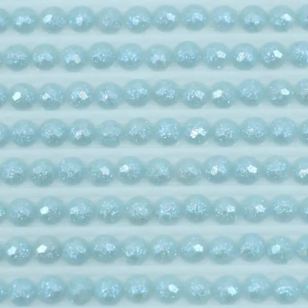 Feensteine, rund, (glitzernd), 827, Blue Very Light, 500 Stück