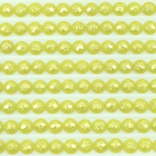 Feensteine, rund, (glitzernd), 907, Parrot Green Light, 500 Stück