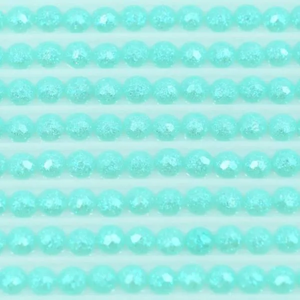 Fairy stones, round, (sparkling), 959, Seagreen Medium, 500 pieces