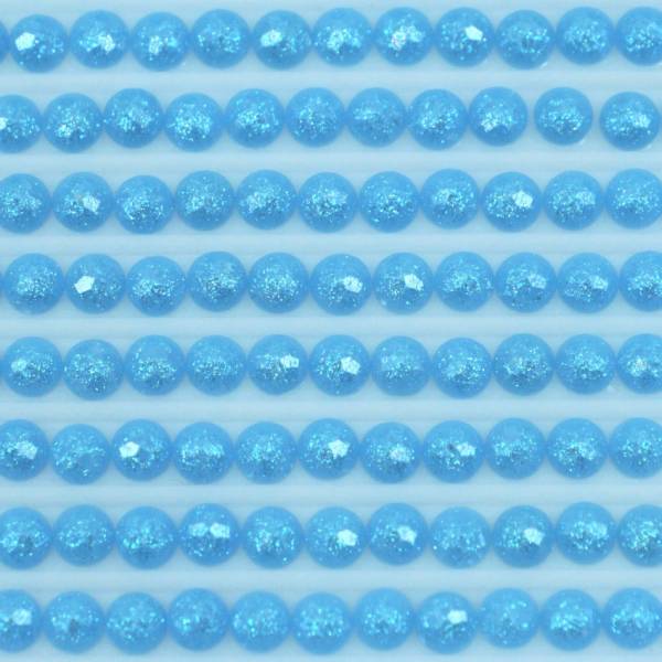 Feensteine, rund, (glitzernd), 996, Electric Blue Medium, 500 Stück