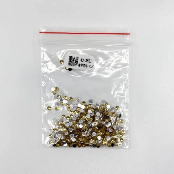 Strass-Stein rund, (rhinestone), 3821, Straw, 200 Stück
