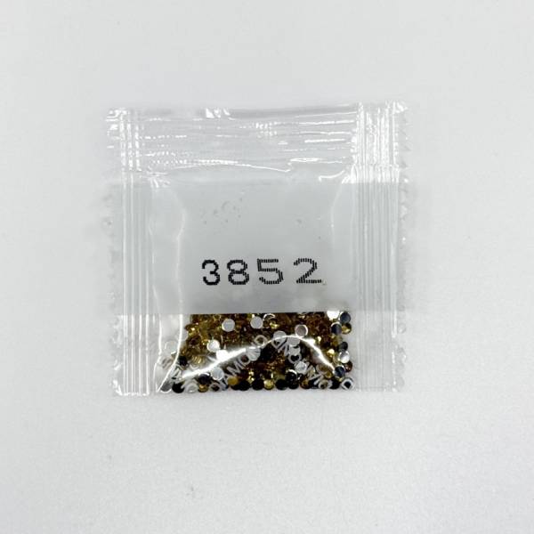 Strass-Stein rund, (rhinestone), 3852, Straw Very Dark, 200 Stück