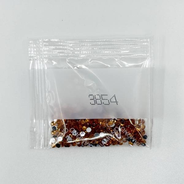 Strass-Stein rund, (rhinestone), 3854, Autumn Gold Medium, 200 Stück