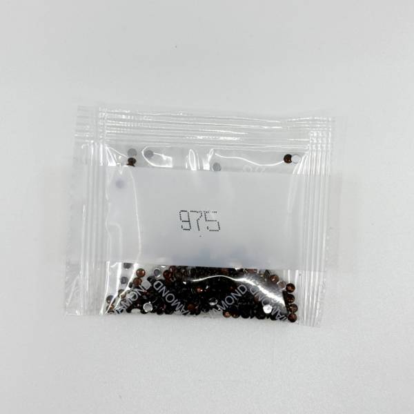 Strass-Stein rund, (rhinestone), 975, Golden Brown Dark, 200 Stück