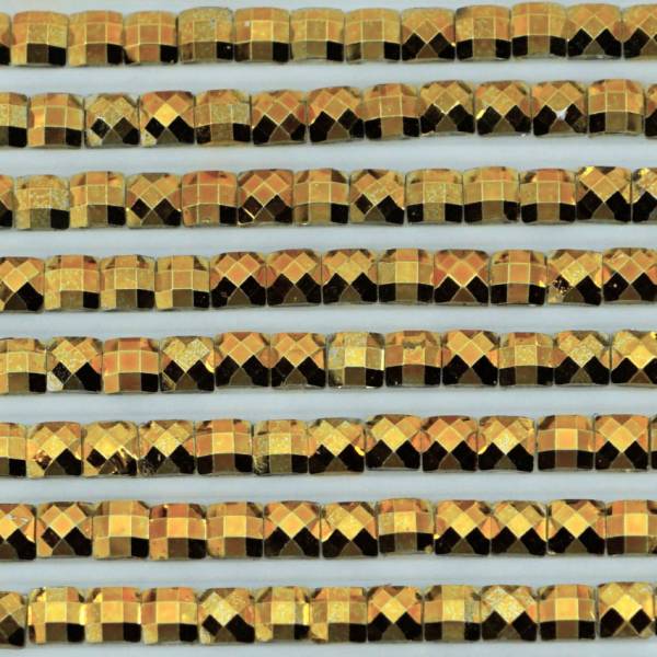 Stein eckig, Gold, 500 Stück