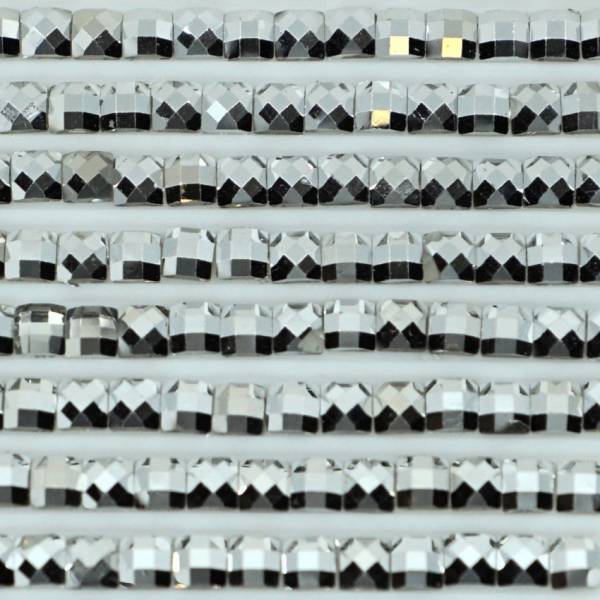 Stein eckig, Silber, 500 Stück