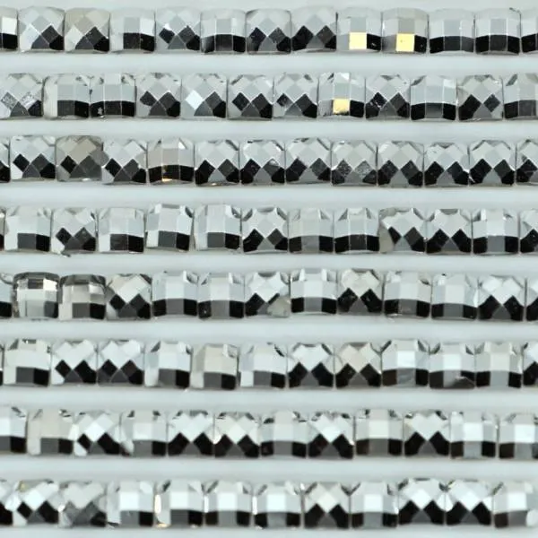 Stein eckig, Silber, 500 Stück