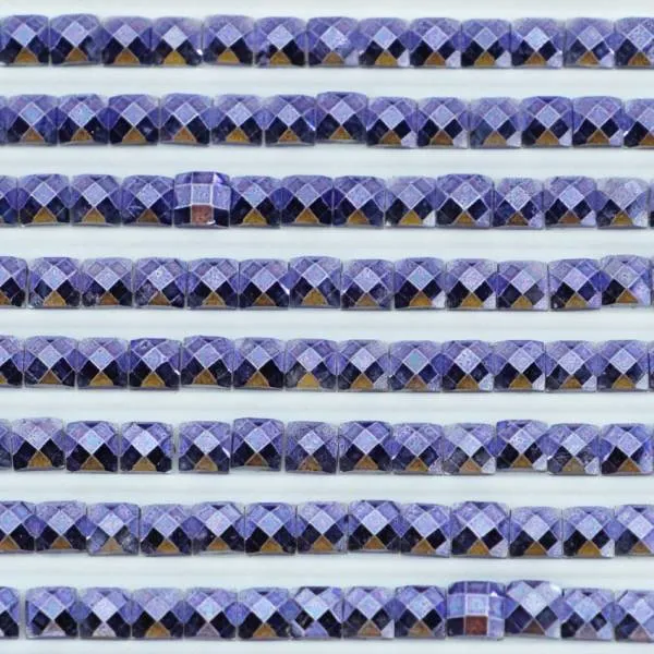 Metallic - Stone square, 155, Forget Me Not Blue, 500 pieces