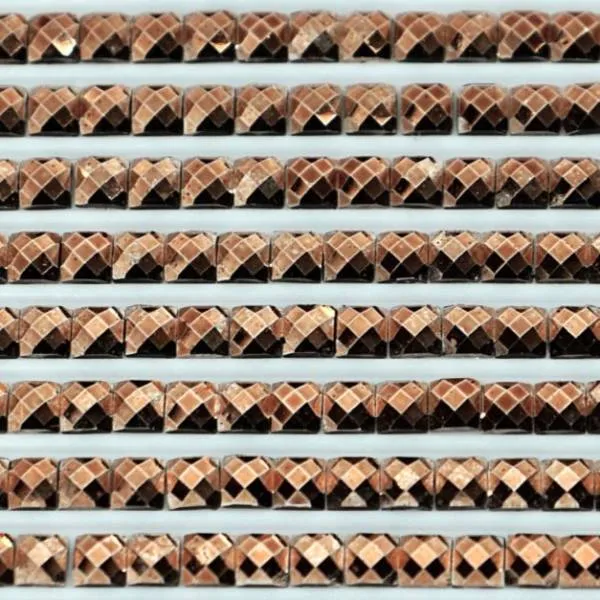 Metallic - Stone square, 310, Black, 500 pieces