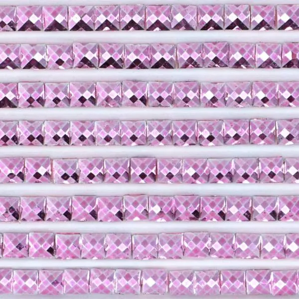 Metallic - Stein eckig, 3708, Melon Light, 500 Stück