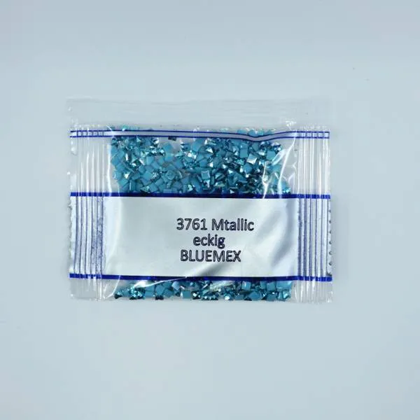 Metallic - Stone square, 3761, Sky Blue Light, 500 pieces