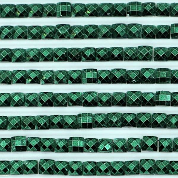 Metallic - Stone square, 3818, Emerald Green ultra very Dark, 500 pieces