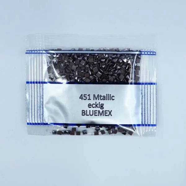 Metallic - Stone square, 451, Shell Gray Dark, 500 pieces