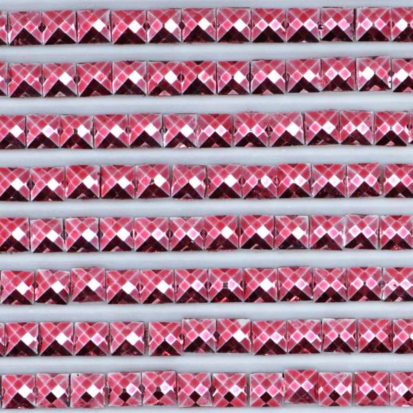 Metallic - Stone square, 498, Red Dark, 500 pieces