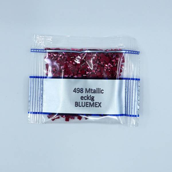 Metallic - Stone square, 498, Red Dark, 500 pieces