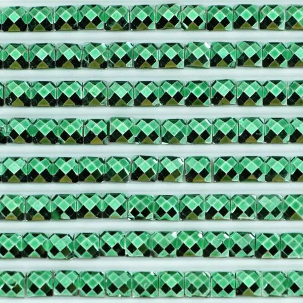 Metallic - Stein eckig, 701, Green Light, 500 Stück