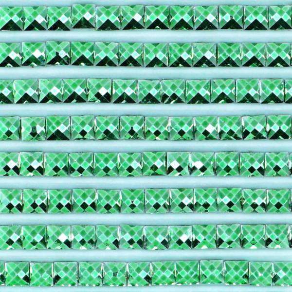 Metallic - Stein eckig, 702, Kelly Green, 500 Stück