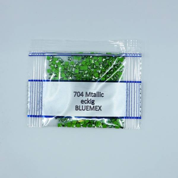 Metallic - Stone square, 704, Chartreuse Bright, 500 pieces