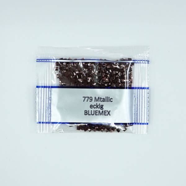 Metallic - Stone square, 779, Brown, 500 pieces