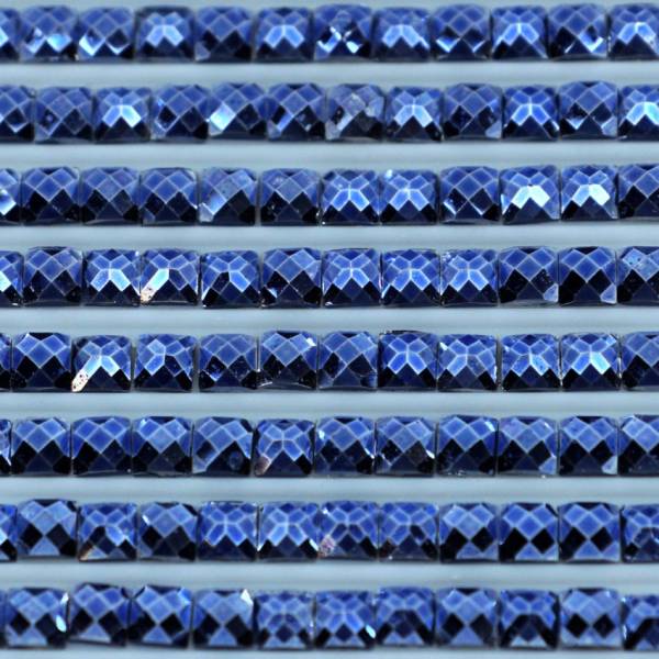 Metallic - Stein eckig, 803, Blue Deep, 500 Stück
