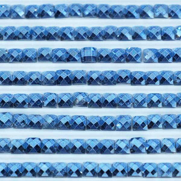 Metallic - Stein eckig, 825, Blue Dark, 500 Stück