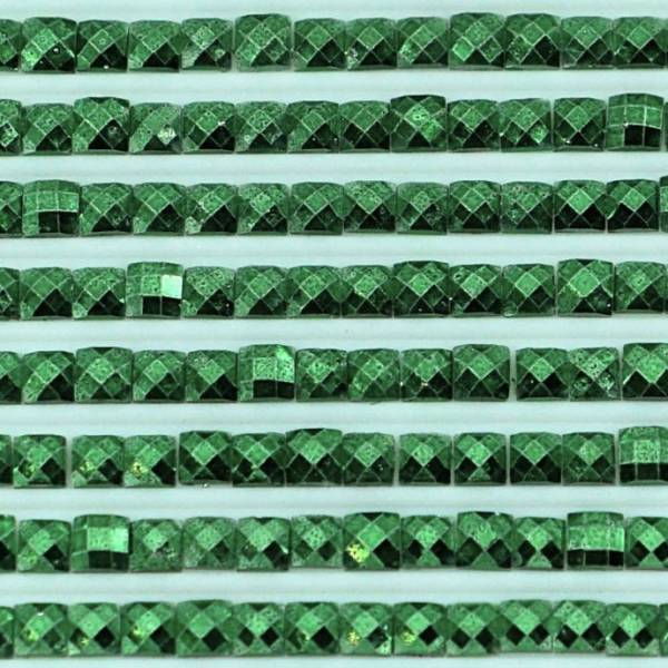 Metallic - Stein eckig, 911, Emerald Green Medium, 500 Stück