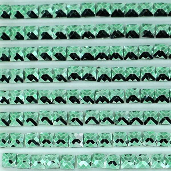 Metallic - Stein eckig, 913, Nile Green Medium, 500 Stück