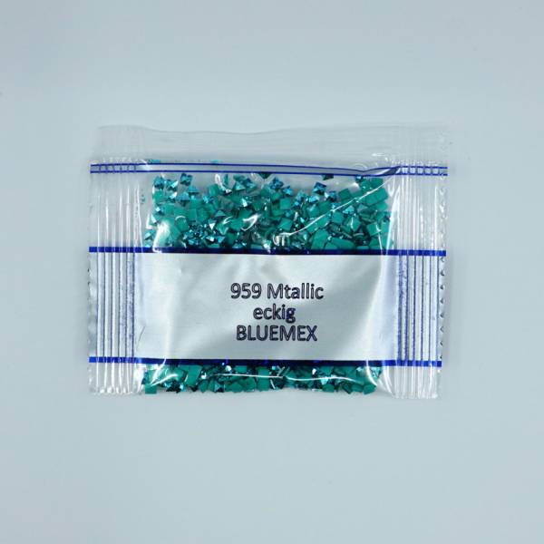 Metallic - Stone square, 959, Seagreen Medium, 500 pieces