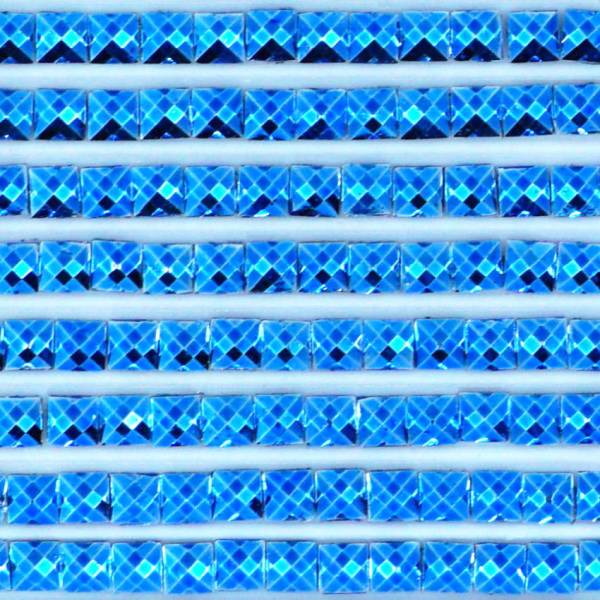 Metallic - Stein eckig, 995, Electric Blue Dark, 500 Stück