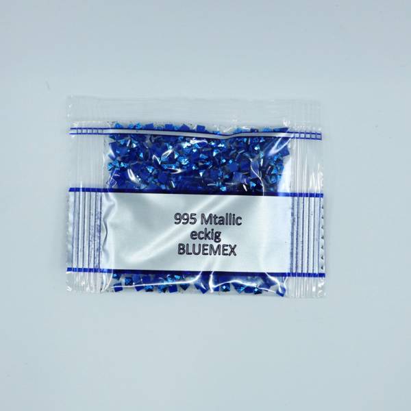 Metallic - Stone square, 995, Electric Blue Dark, 500 pieces