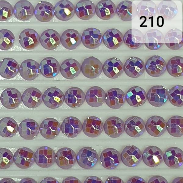 AB Steine, rund, (Irisierend), 210, Lavender, 200 Stück