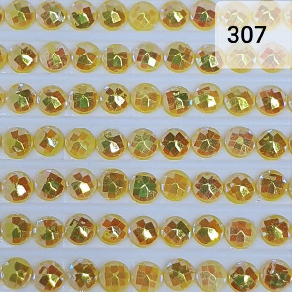 AB Steine, rund, (Irisierend), 307, Lemon, 200 Stück