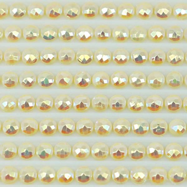 AB Steine, rund, (Irisierend), 3078, Golden Yellow Very Light, 200 Stück