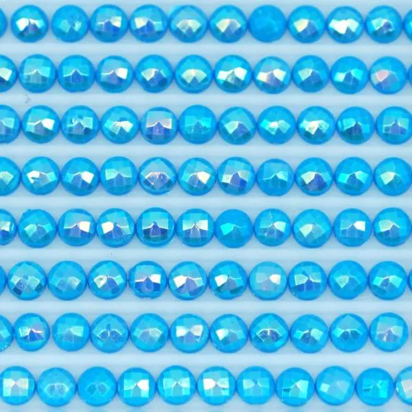 AB Steine, rund, (Irisierend), 3843, Electric Blue, 200 Stück