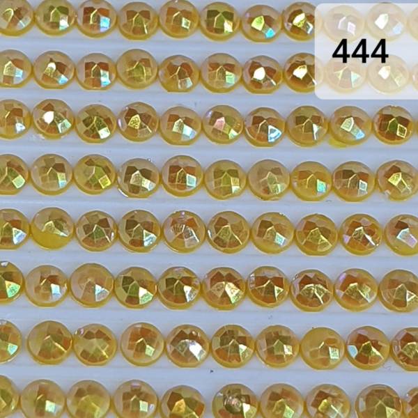 AB Steine, rund, (Irisierend), 444, Lemon Dark, 200 Stück