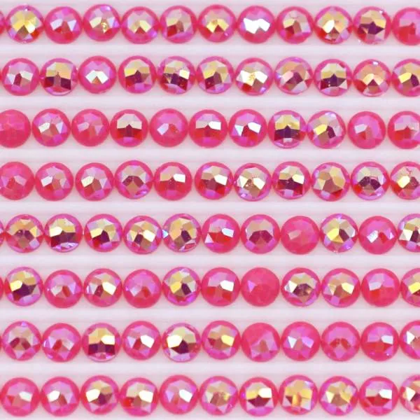 AB Steine, rund, (Irisierend), 602, Cranberry Medium, 200 Stück