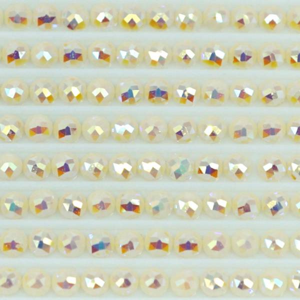 AB Steine, rund, (Irisierend), 712, Cream, 200 Stück