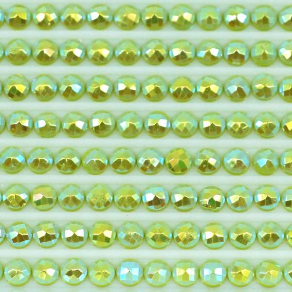 AB Steine, rund, (Irisierend), 907, Parrot Green Light, 200 Stück