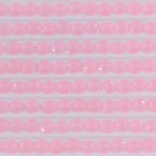 Neon stone round, pink, bag with approx. 500 pieces