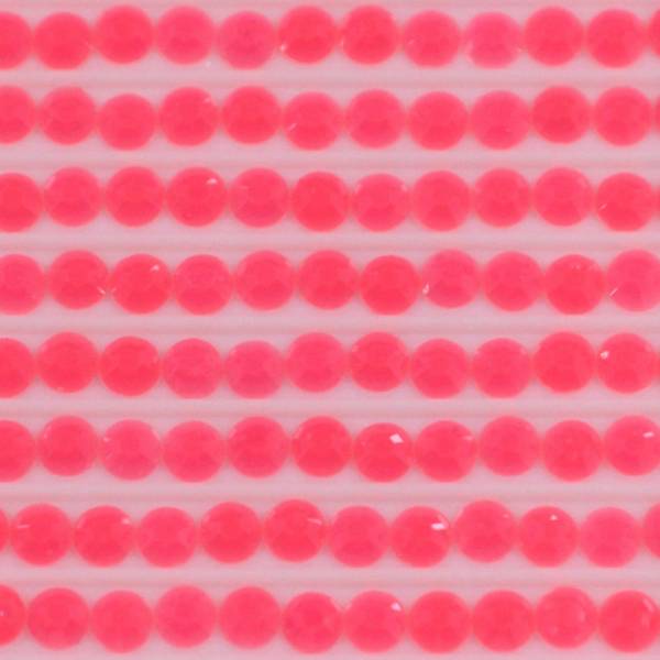 Neon-Stein rund, hell-pink, Tüte mit ca 500 Stück